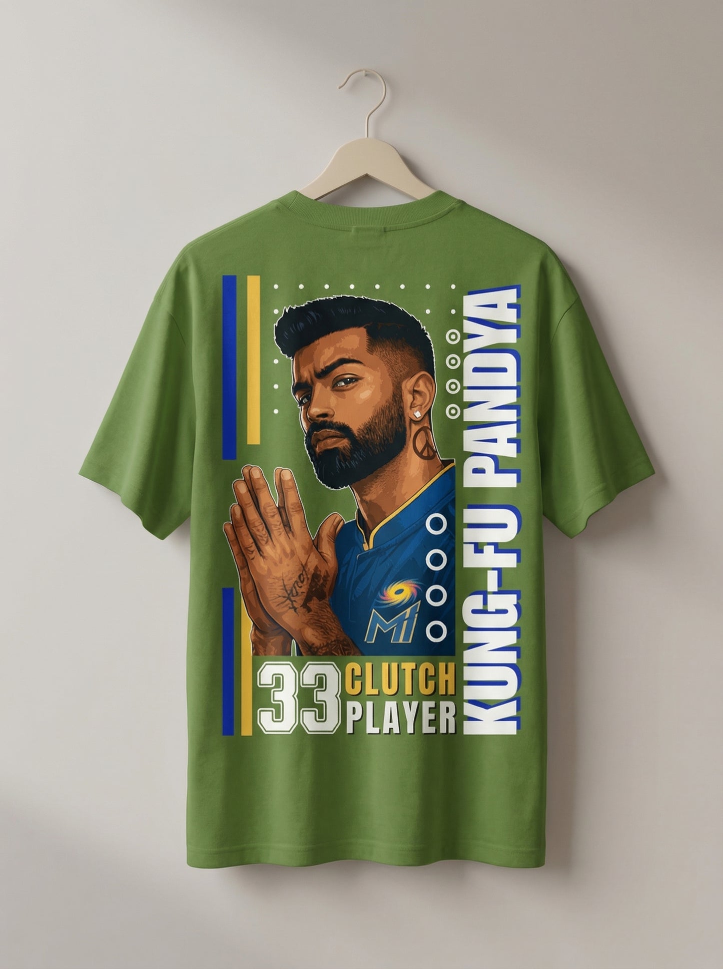 Kung-Fu Pandya Clutch Player Oversized T-Shirt