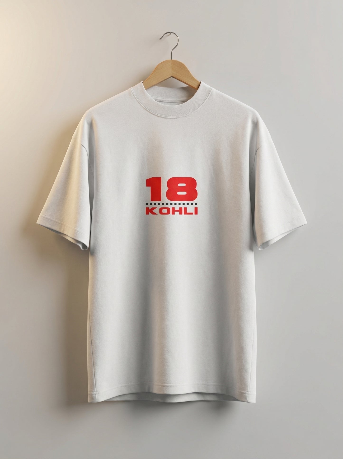 “18 Kohli” Minimal Graphic T-Shirt – Iconic Streetwear Fit