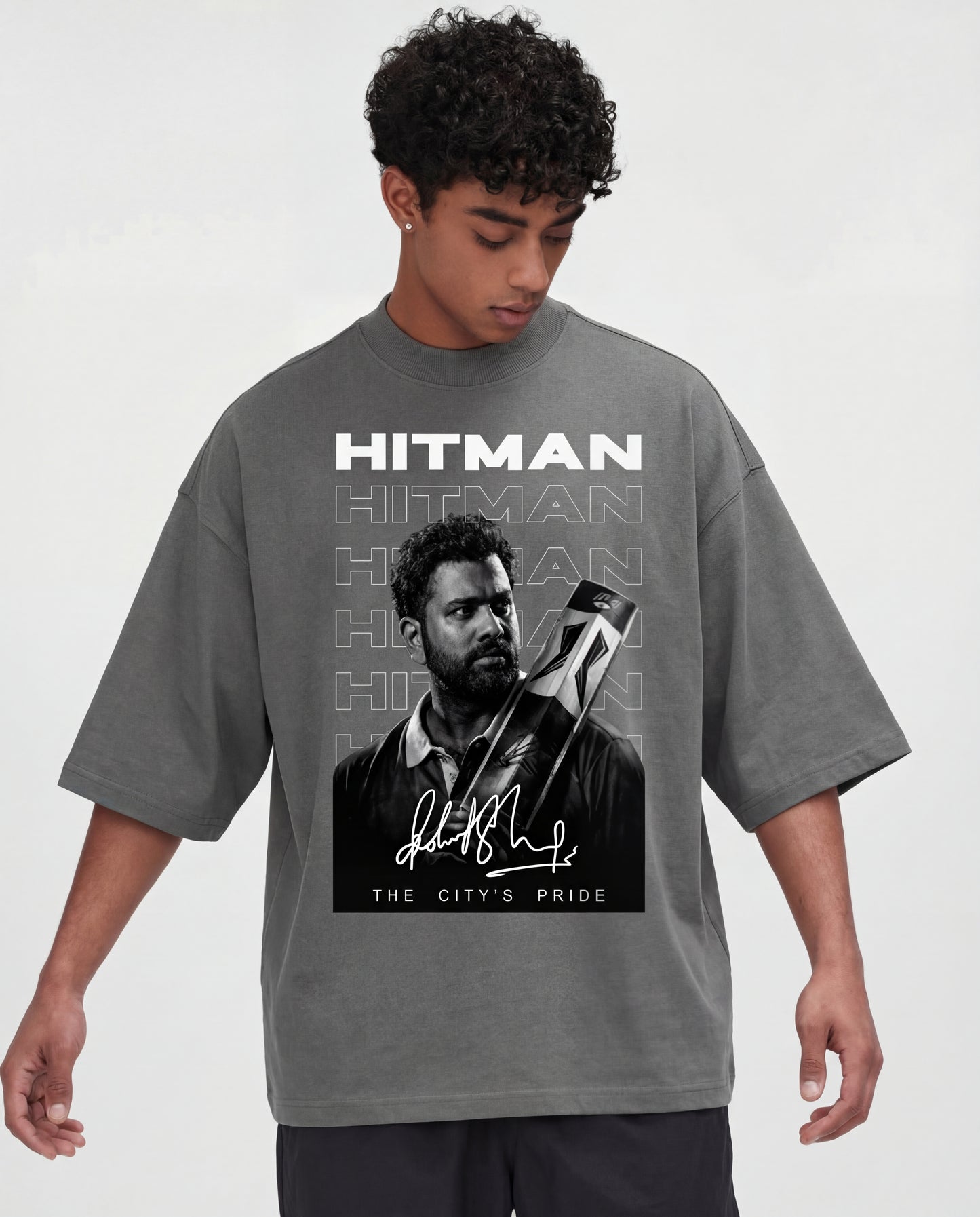 Rohit “Hitman” Graphic Oversized T-Shirt – The Country's Pride Edition