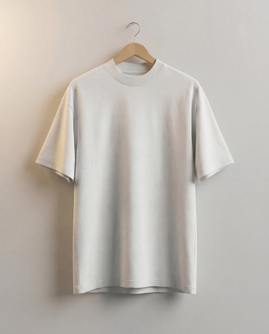 Classic White Essential Oversized T-Shirt (Minimal Plain Tee | Clean Everyday Wear)