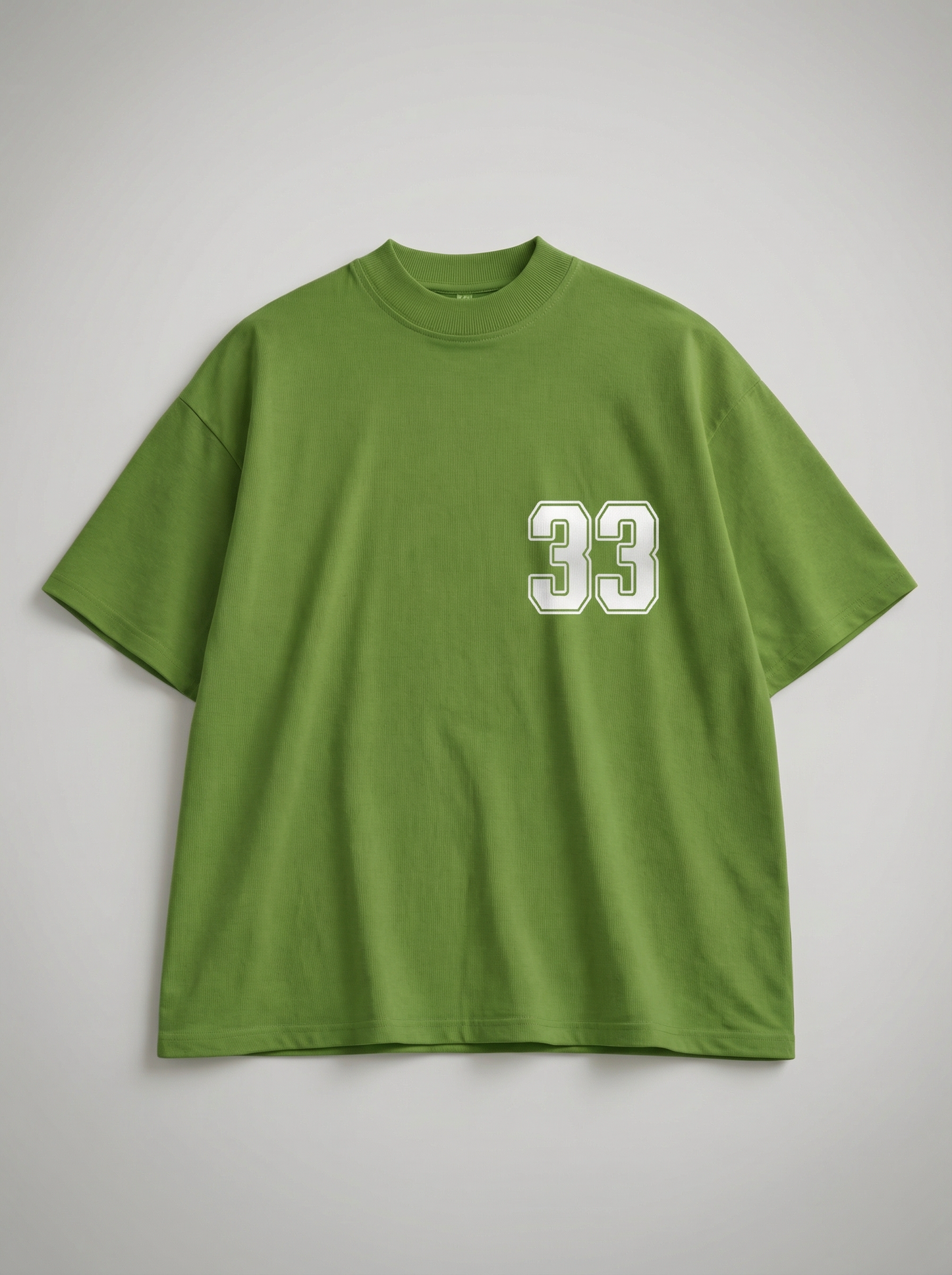 Oversized  “33” Minimal Graphic T-Shirt