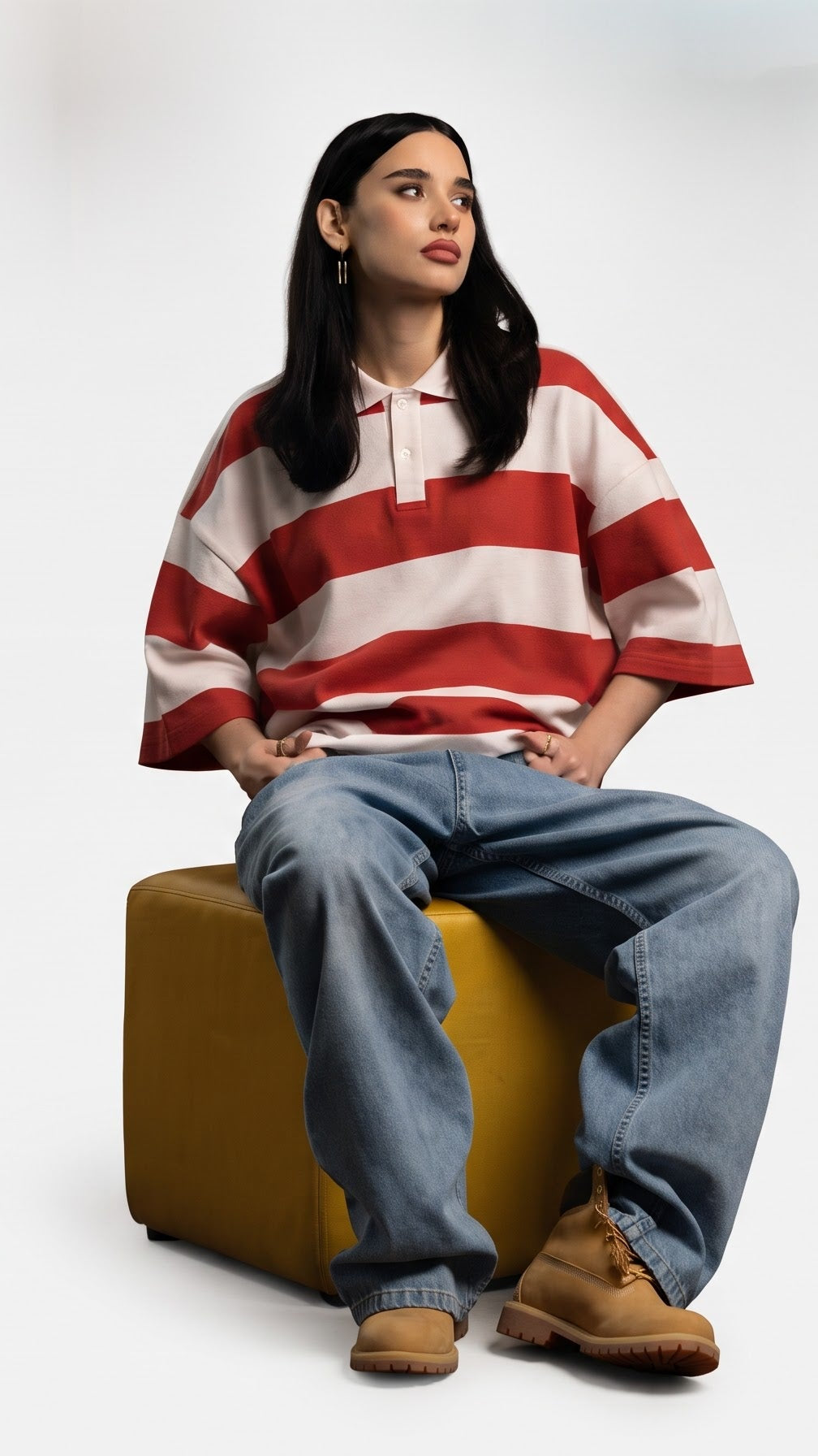Red Stripe Polo
