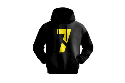 Unisex Number 7 Black Hoodie Sweatshirt – Premium Pullover Hoodie