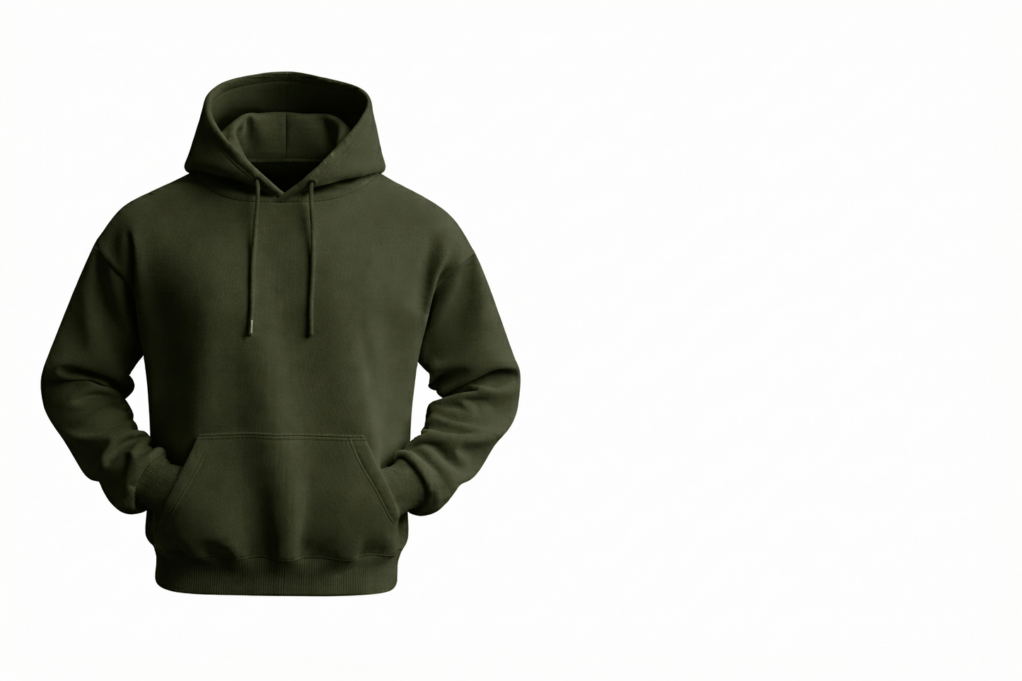 Premium Plain Hoodie – Solid Color, Soft Touch, Modern Fit