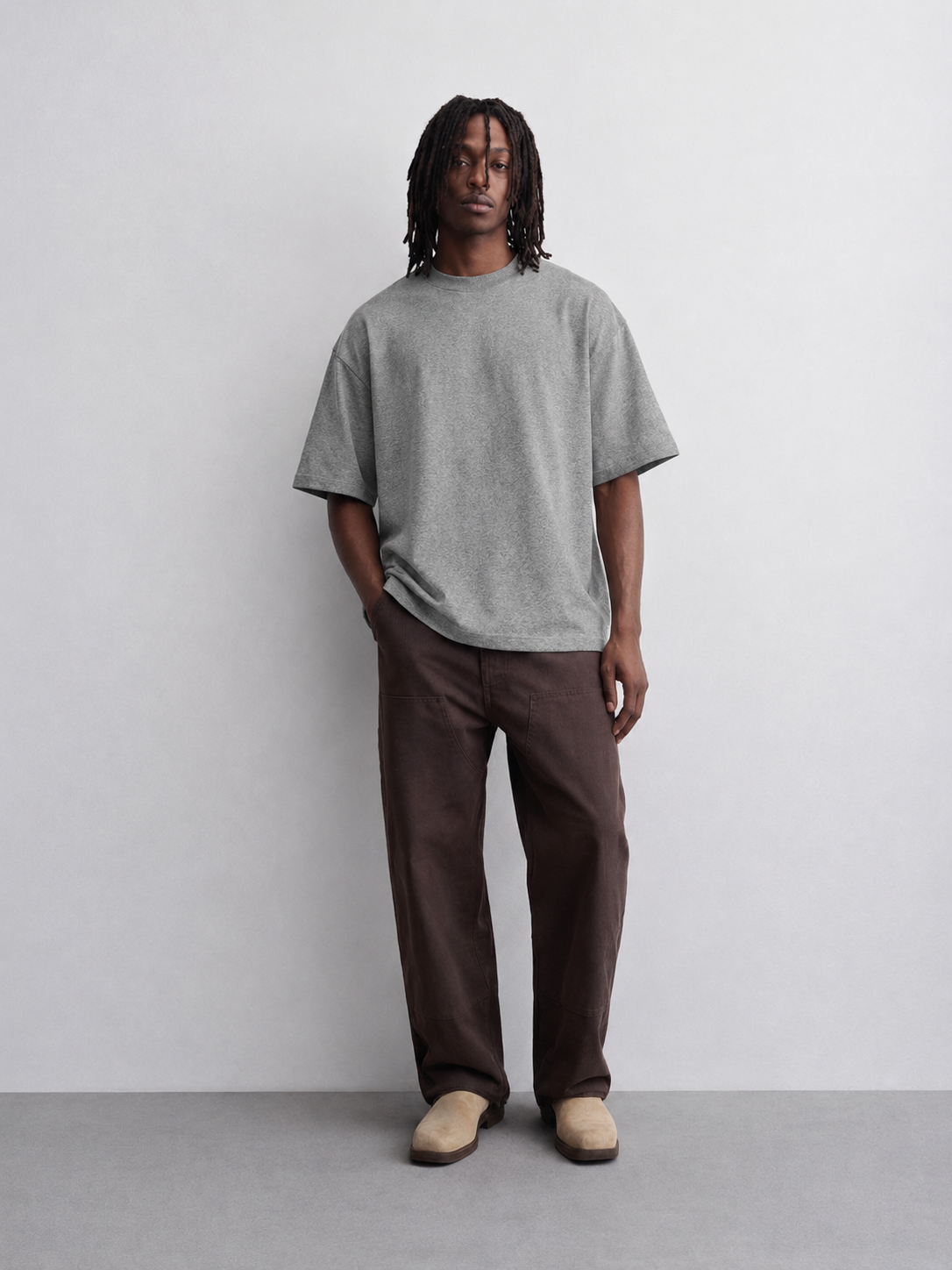 Grey Heavyweight Oversized Tee