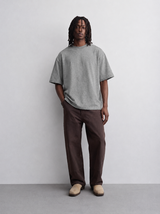 Grey Heavyweight Oversized Tee