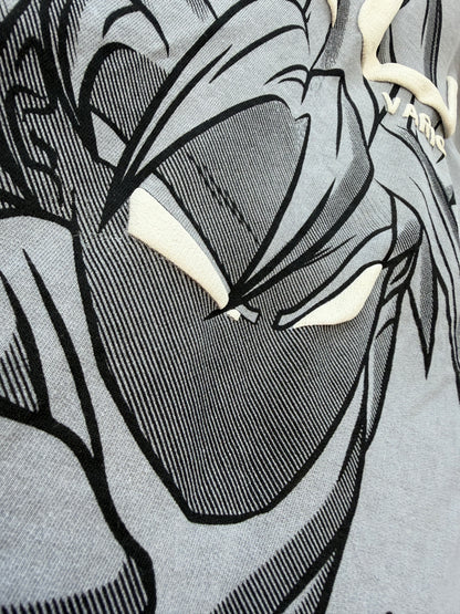 A Goku Acid Wash Puff Oversized Tee