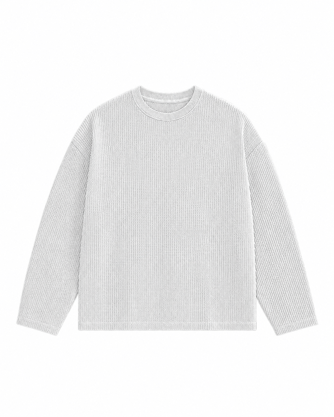 White Waffle Tee