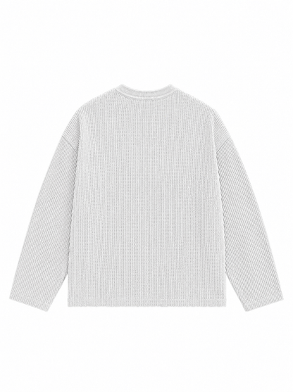 White Waffle Tee