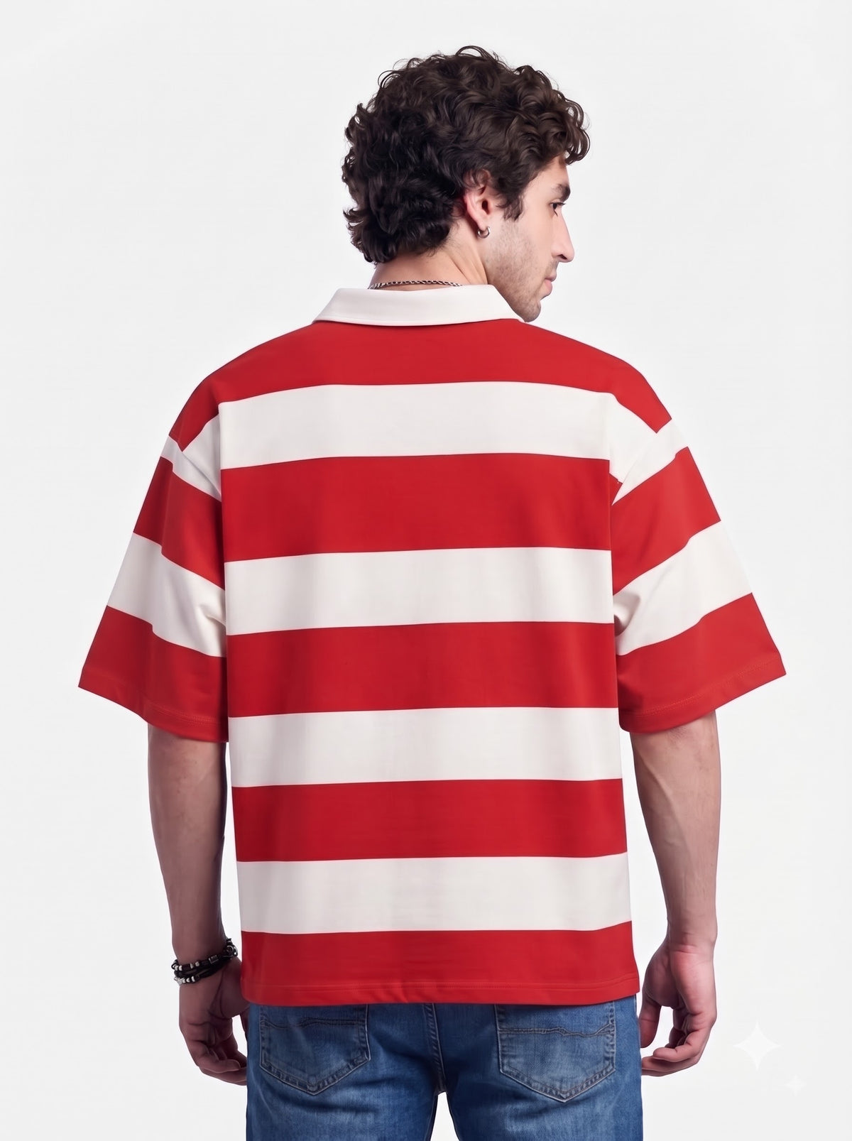 Red Stripe Polo