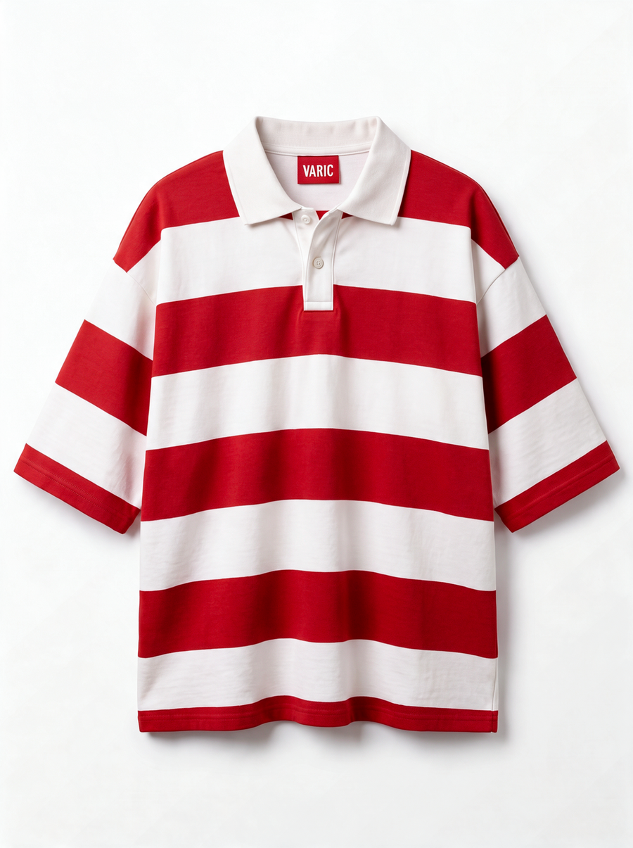 Red Stripe Polo