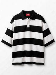 Black Stripe Polo