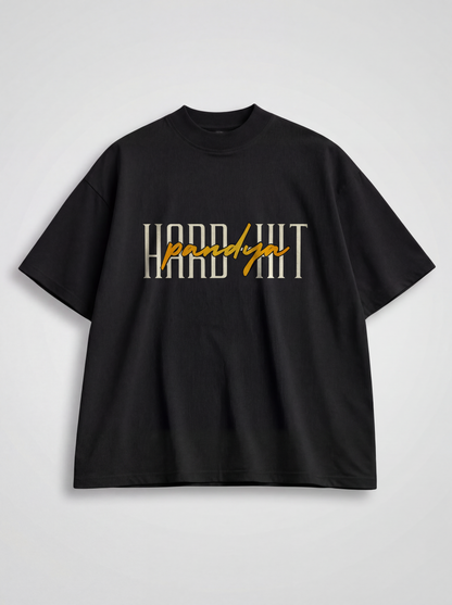 Oversized “Hard Hit Pandya” Signature Graphic T-Shirt