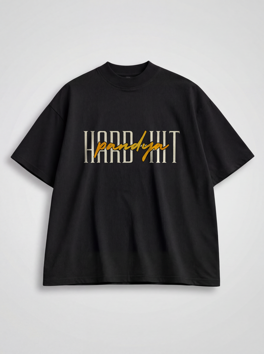 Oversized “Hard Hit Pandya” Signature Graphic T-Shirt