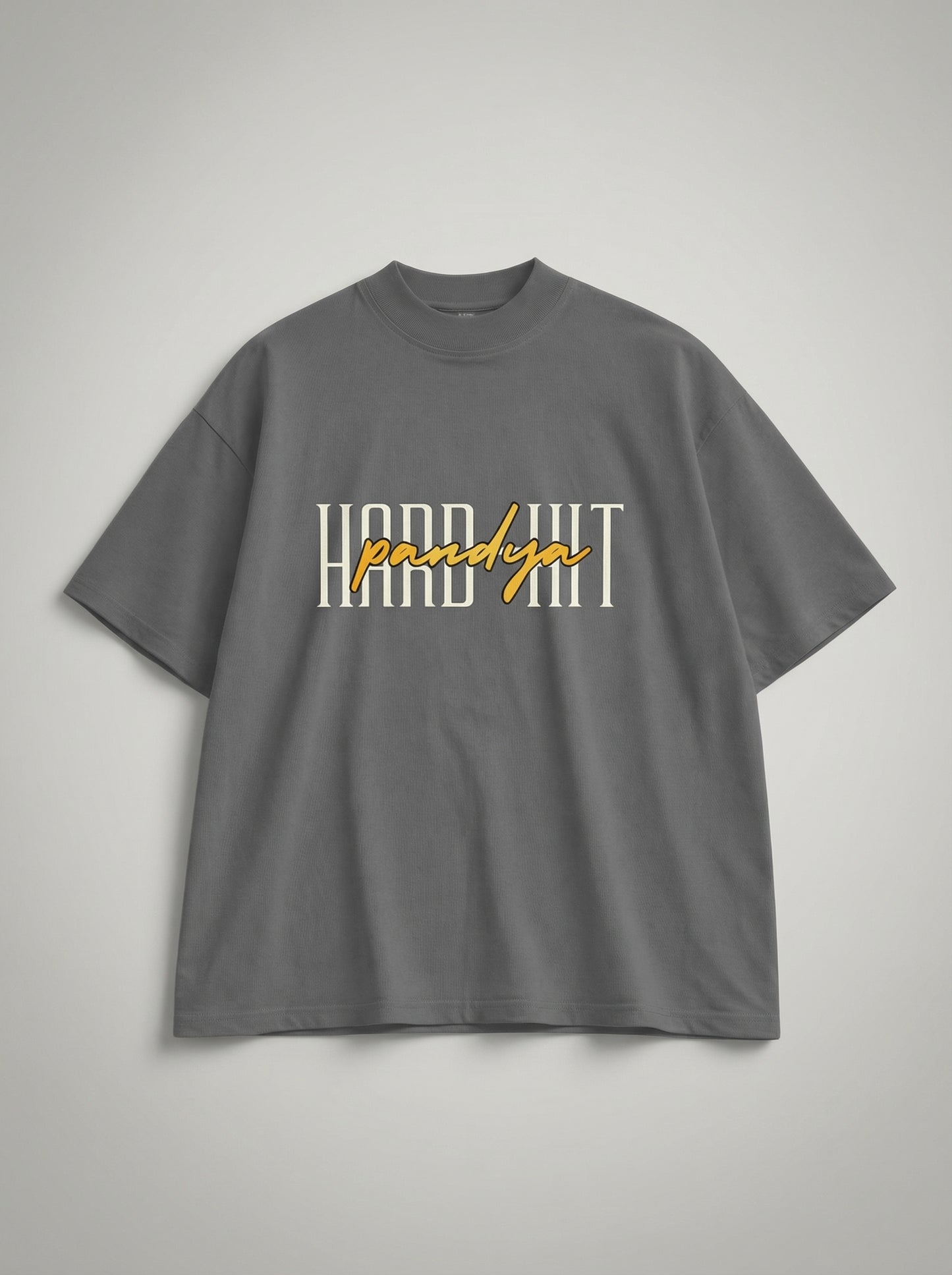 Oversized “Hard Hit Pandya” Signature Graphic T-Shirt