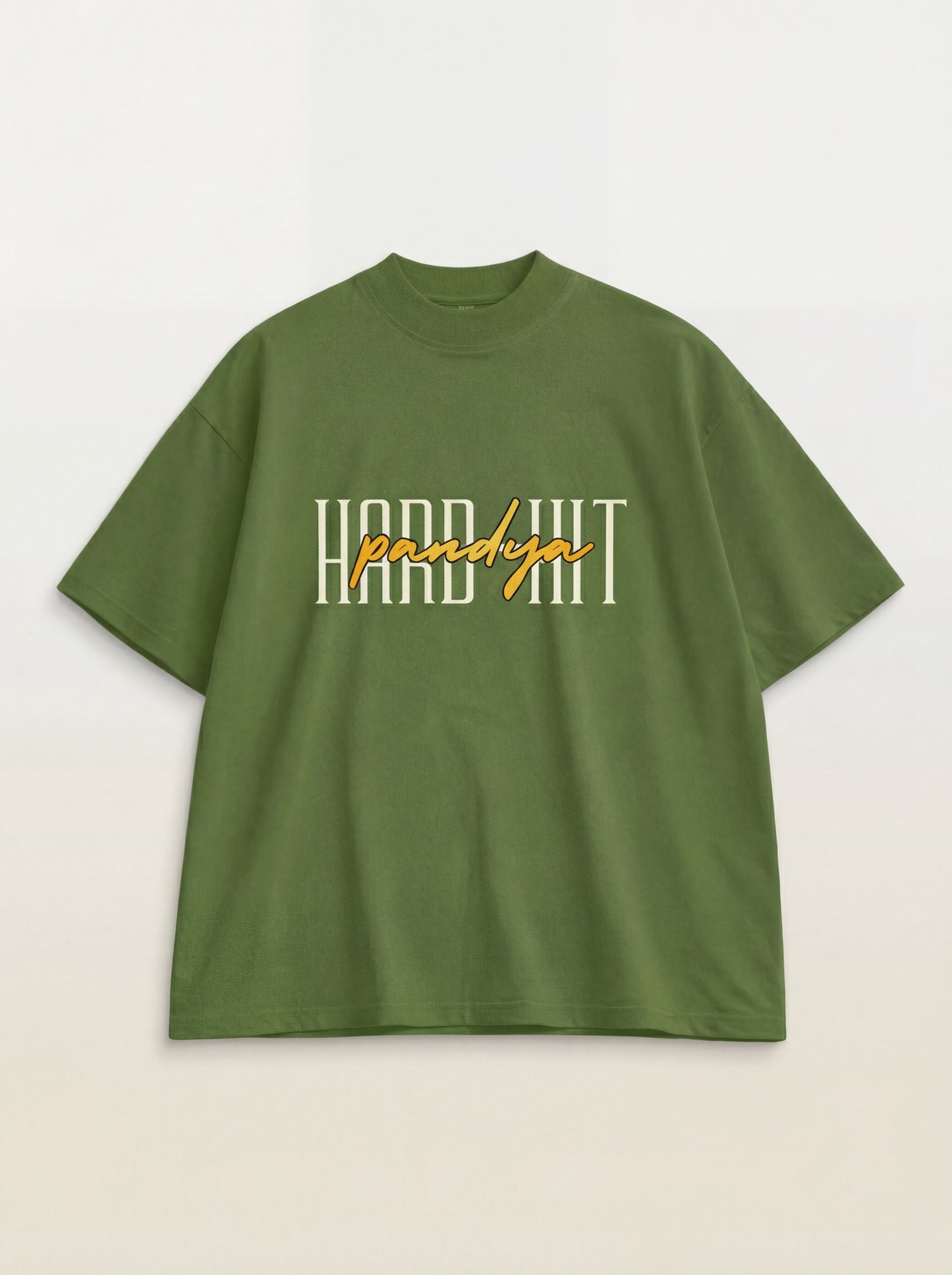 Oversized “Hard Hit Pandya” Signature Graphic T-Shirt