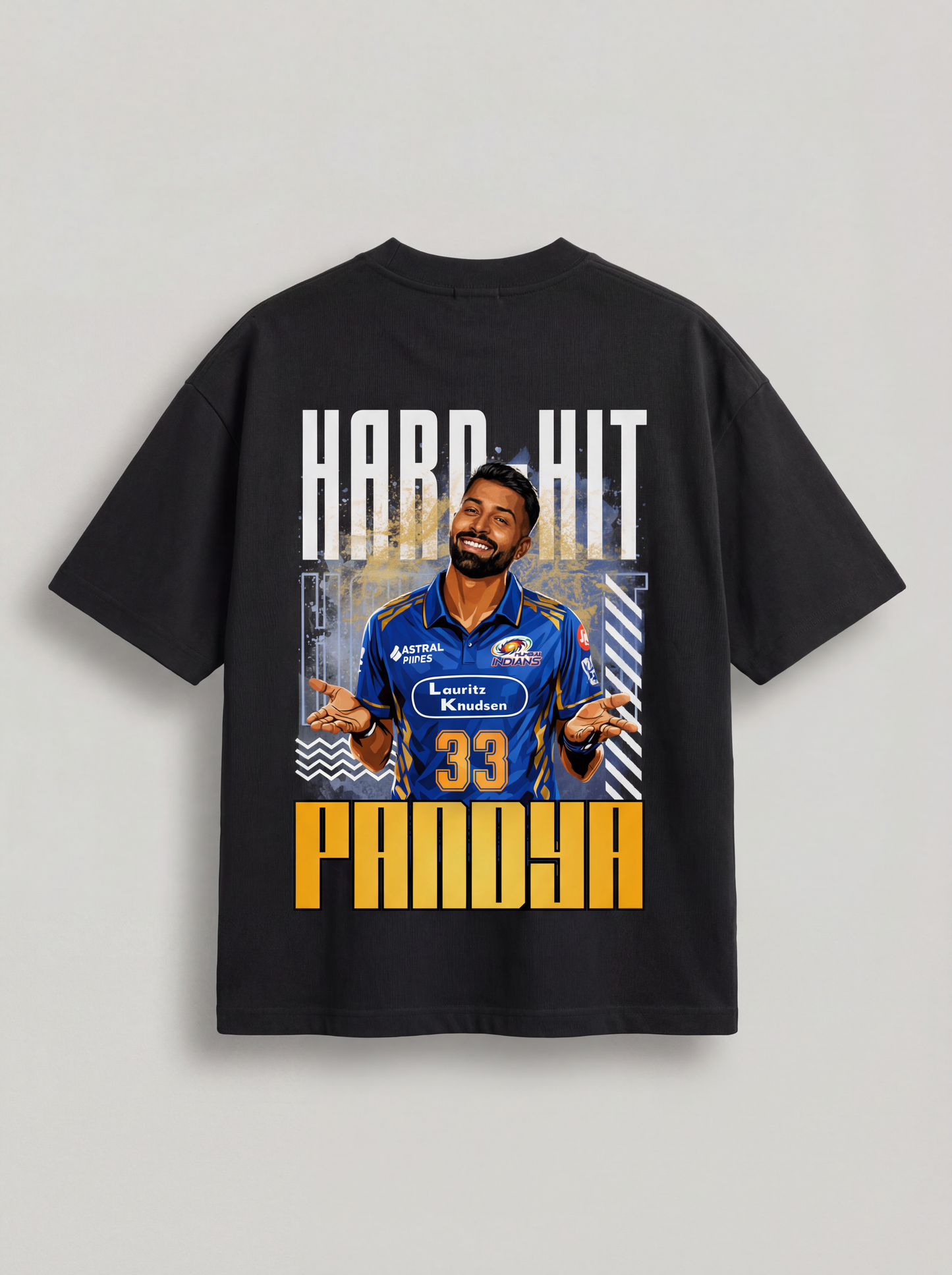 Hard Hit Pandya Oversized Graphic T-Shirt