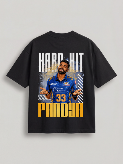 Hard Hit Pandya Oversized Graphic T-Shirt