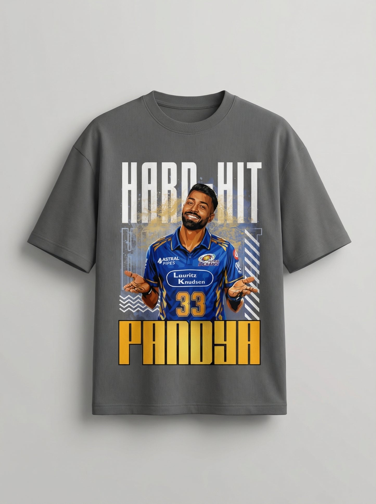 Hard Hit Pandya Oversized Graphic T-Shirt