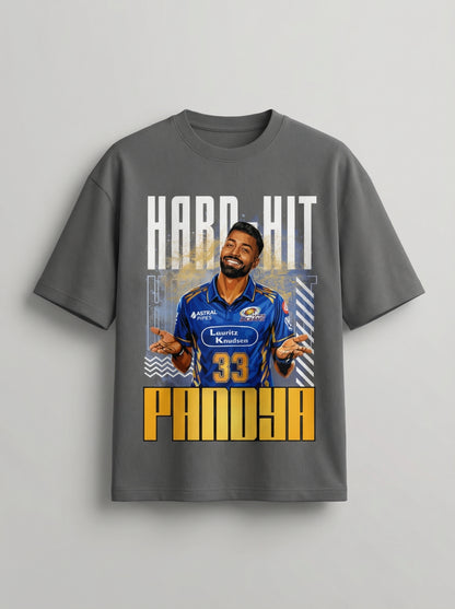 Hard Hit Pandya Oversized Graphic T-Shirt