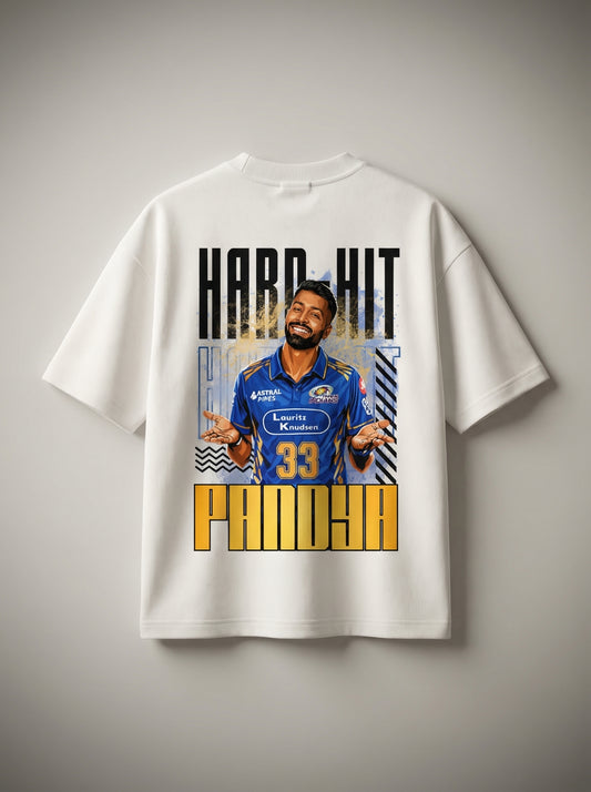 Hard Hit Pandya Oversized Graphic T-Shirt