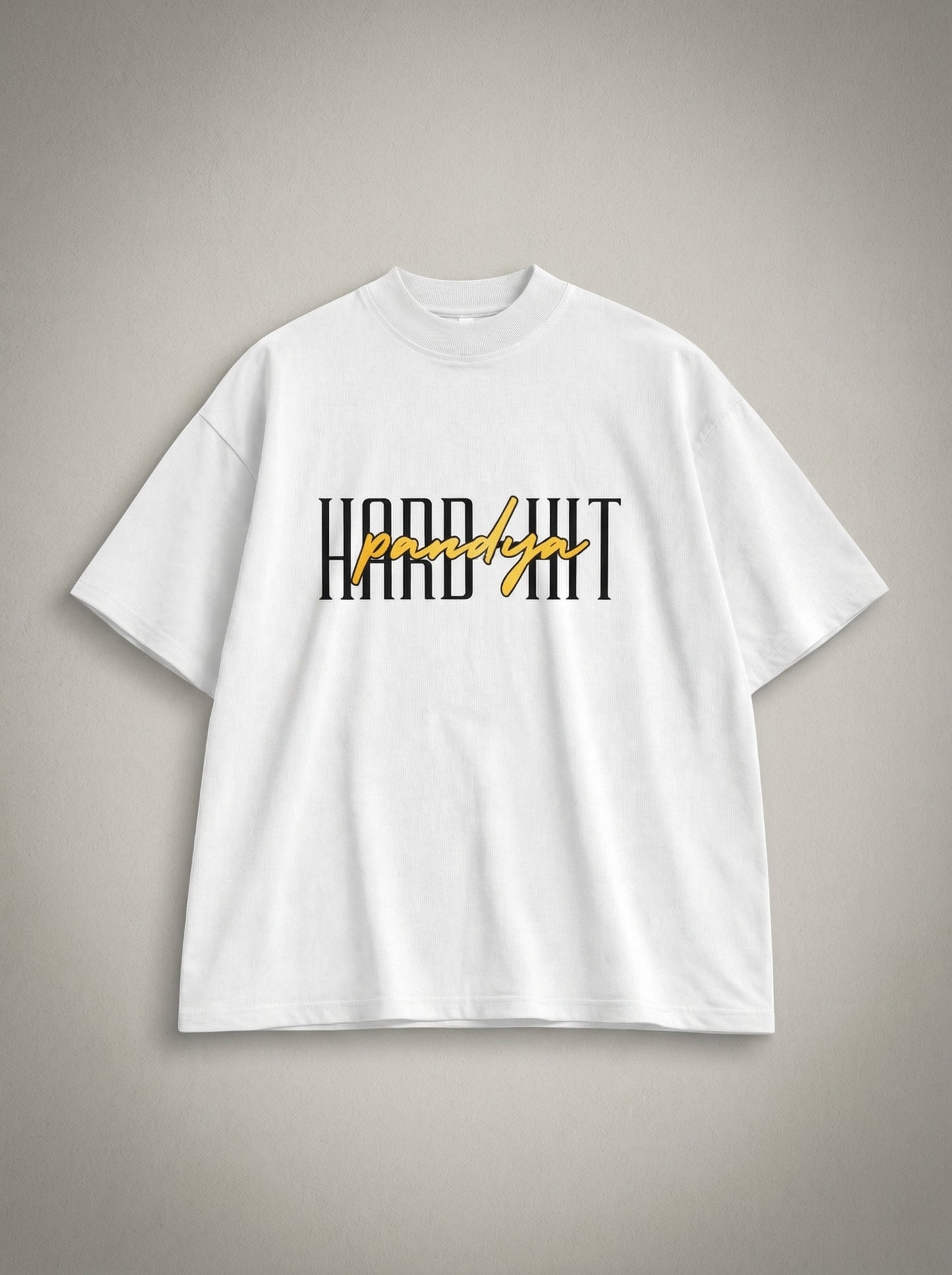 Oversized “Hard Hit Pandya” Signature Graphic T-Shirt