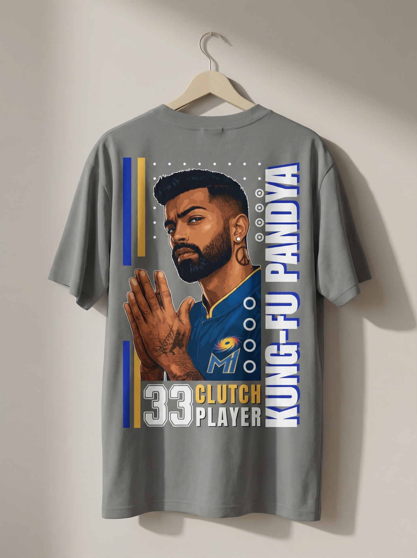 Kung-Fu Pandya Clutch Player Oversized T-Shirt
