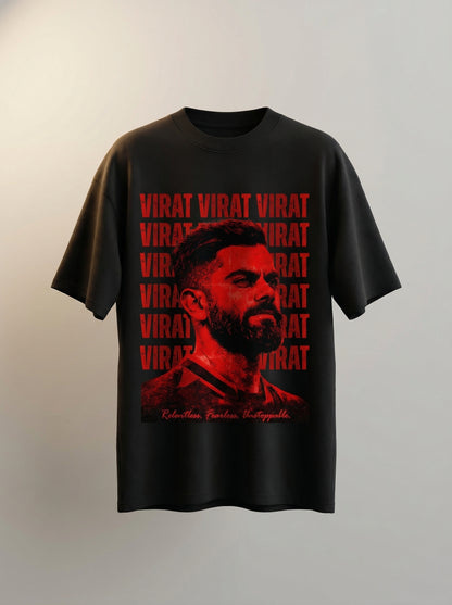 “Virat” Red Graphic T-Shirt – Relentless Streetwear Edition