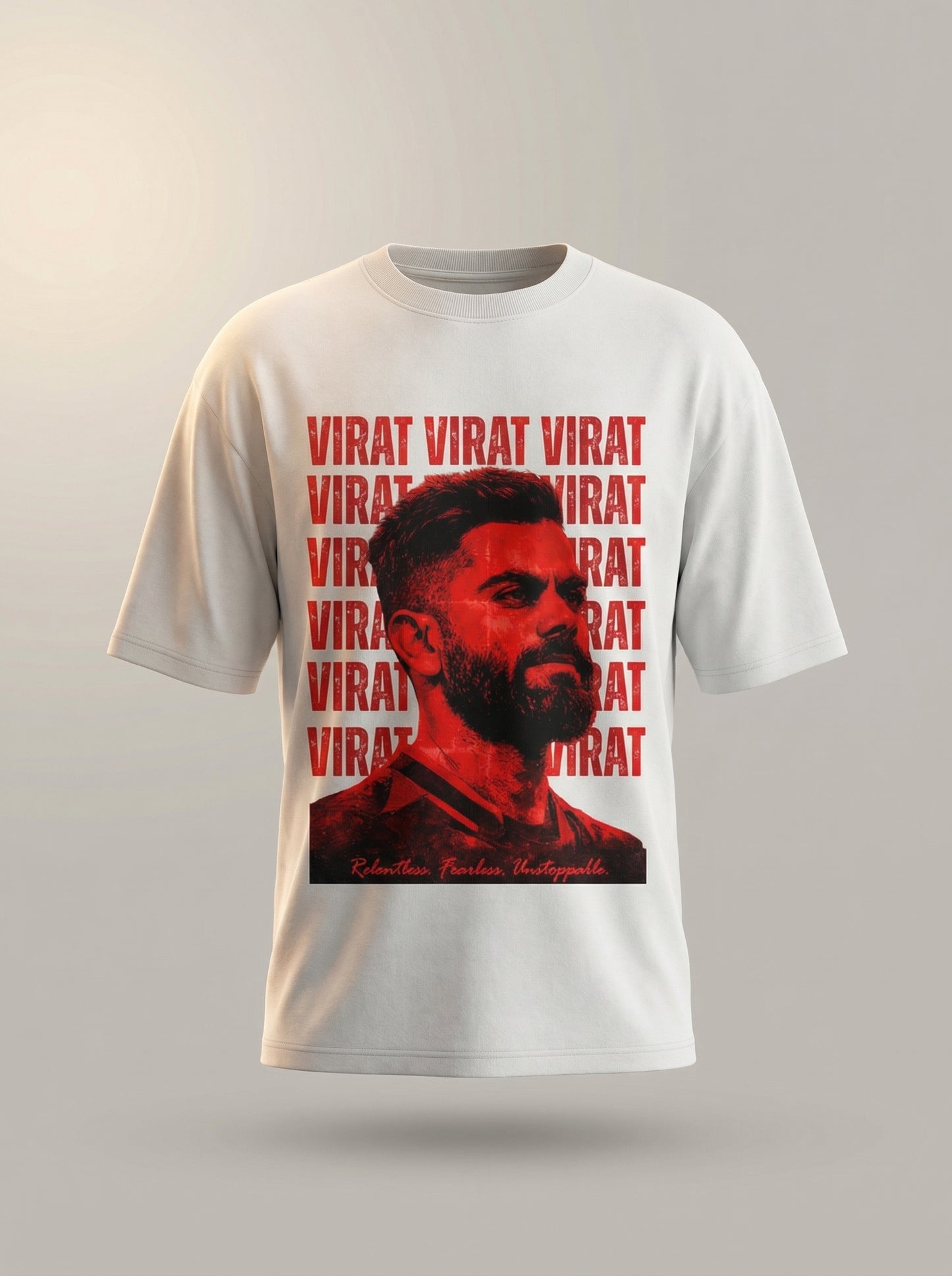 “Virat” Red Graphic T-Shirt – Relentless Streetwear Edition