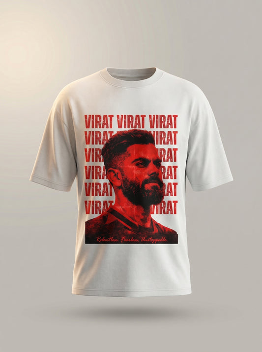 “Virat” Red Graphic T-Shirt – Relentless Streetwear Edition