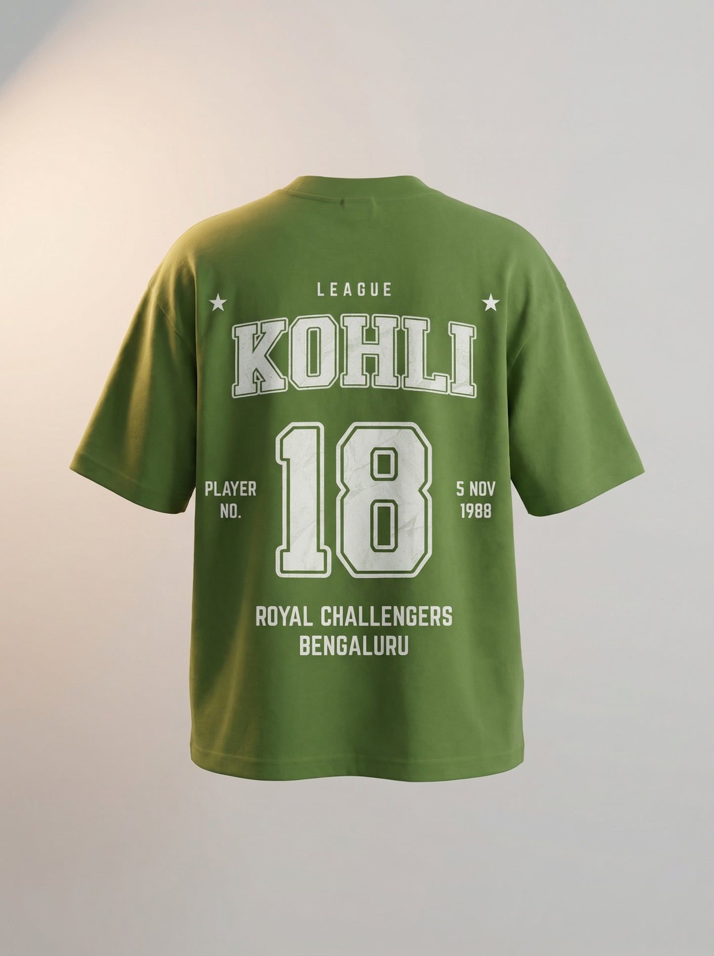 “Kohli 18” League Back Print T-Shirt – Sports Streetwear