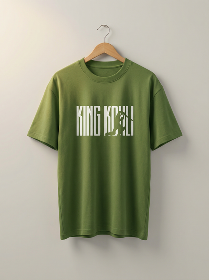 “King Kohli” Bold Red Graphic T-Shirt – Premium Streetwear