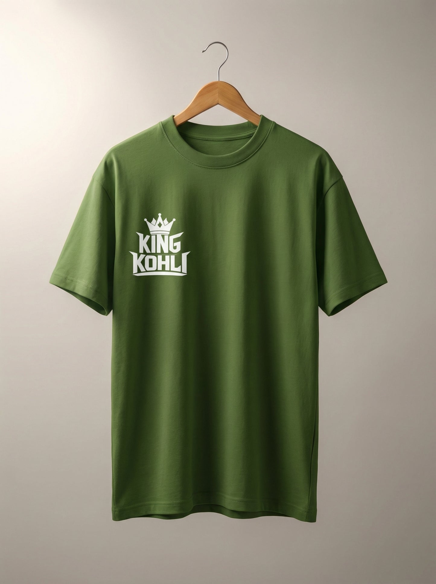 “King Kohli” Minimal Crown Logo T-Shirt – Classic Streetwear