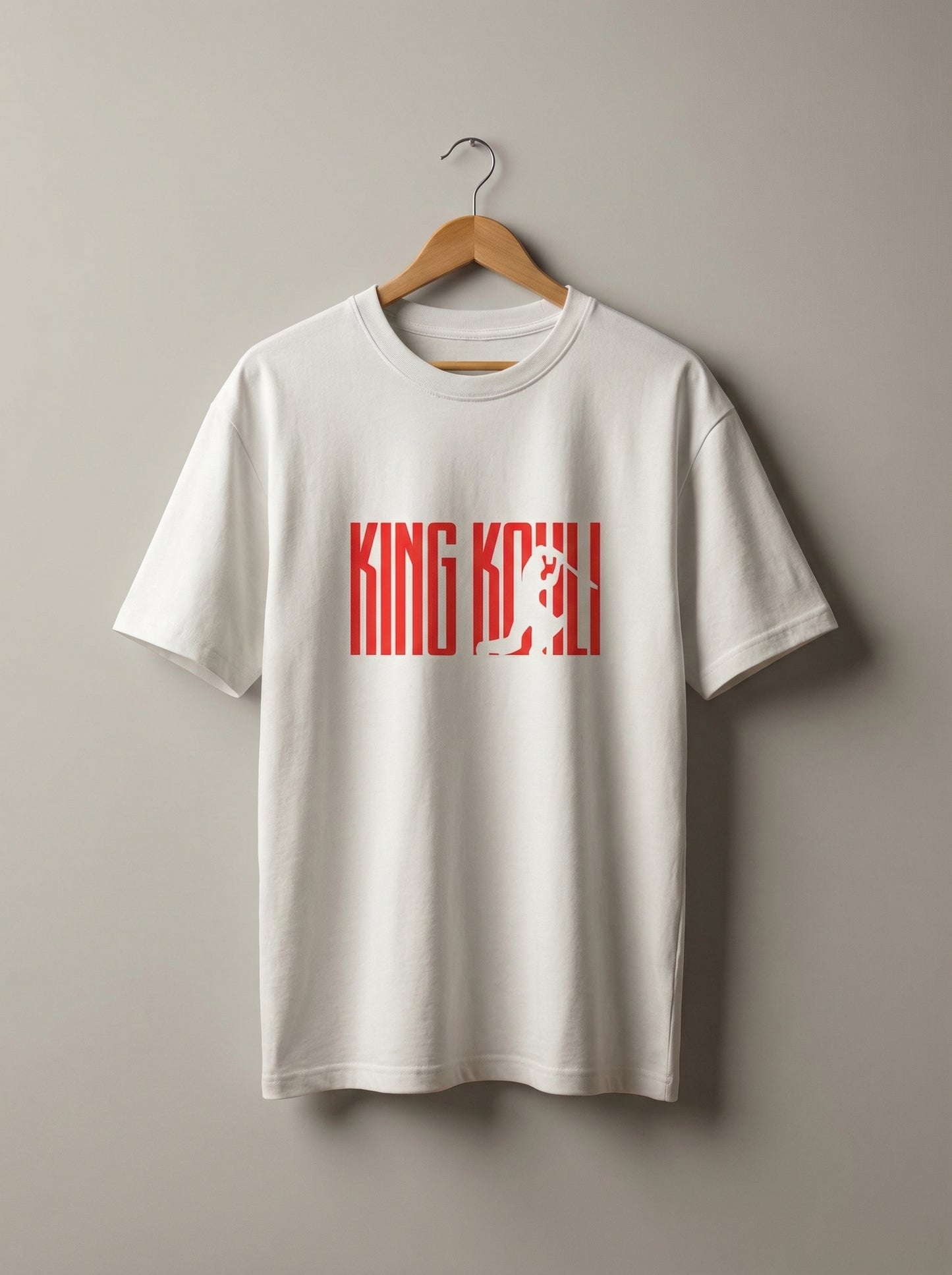 “King Kohli” Bold Red Graphic T-Shirt – Premium Streetwear