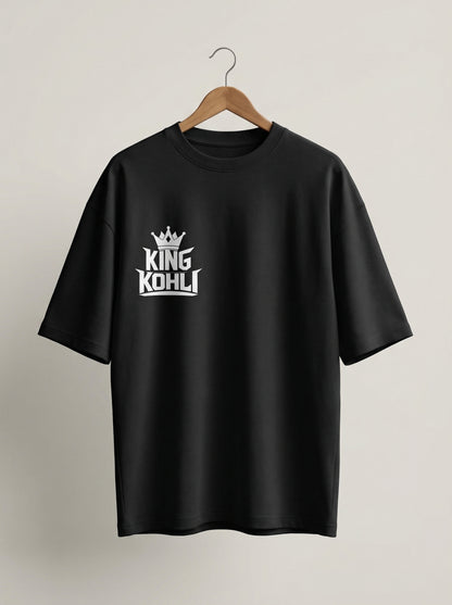 “King Kohli” Minimal Crown Logo T-Shirt – Classic Streetwear