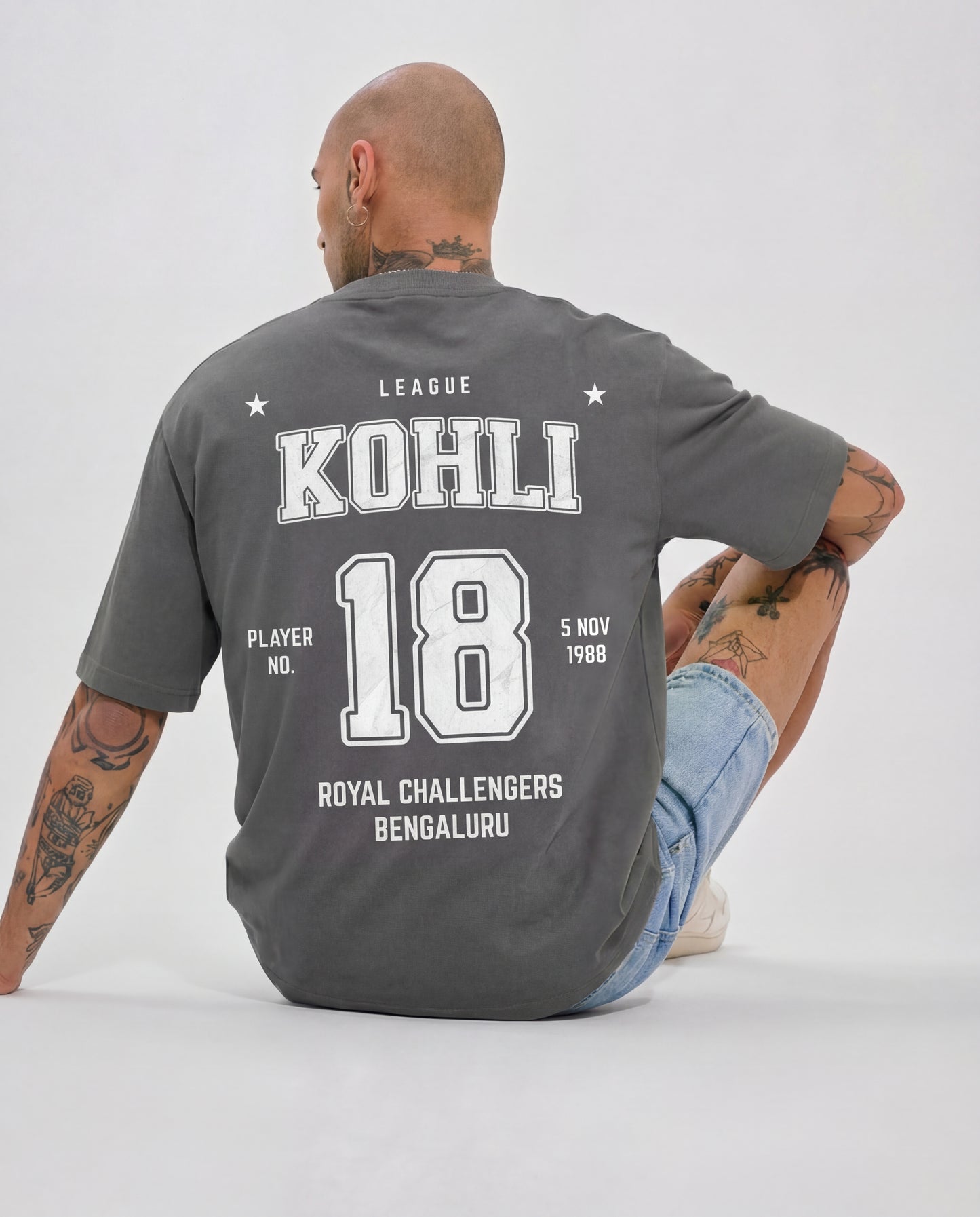 “Kohli 18” League Back Print T-Shirt – Sports Streetwear