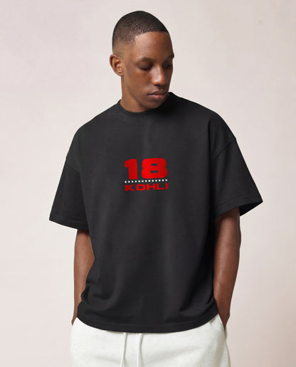“18 Kohli” Minimal Graphic T-Shirt – Iconic Streetwear Fit