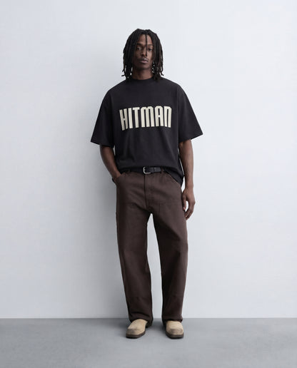Hitman Oversized T-Shirt – Minimal Bold Streetwear Graphic Tee