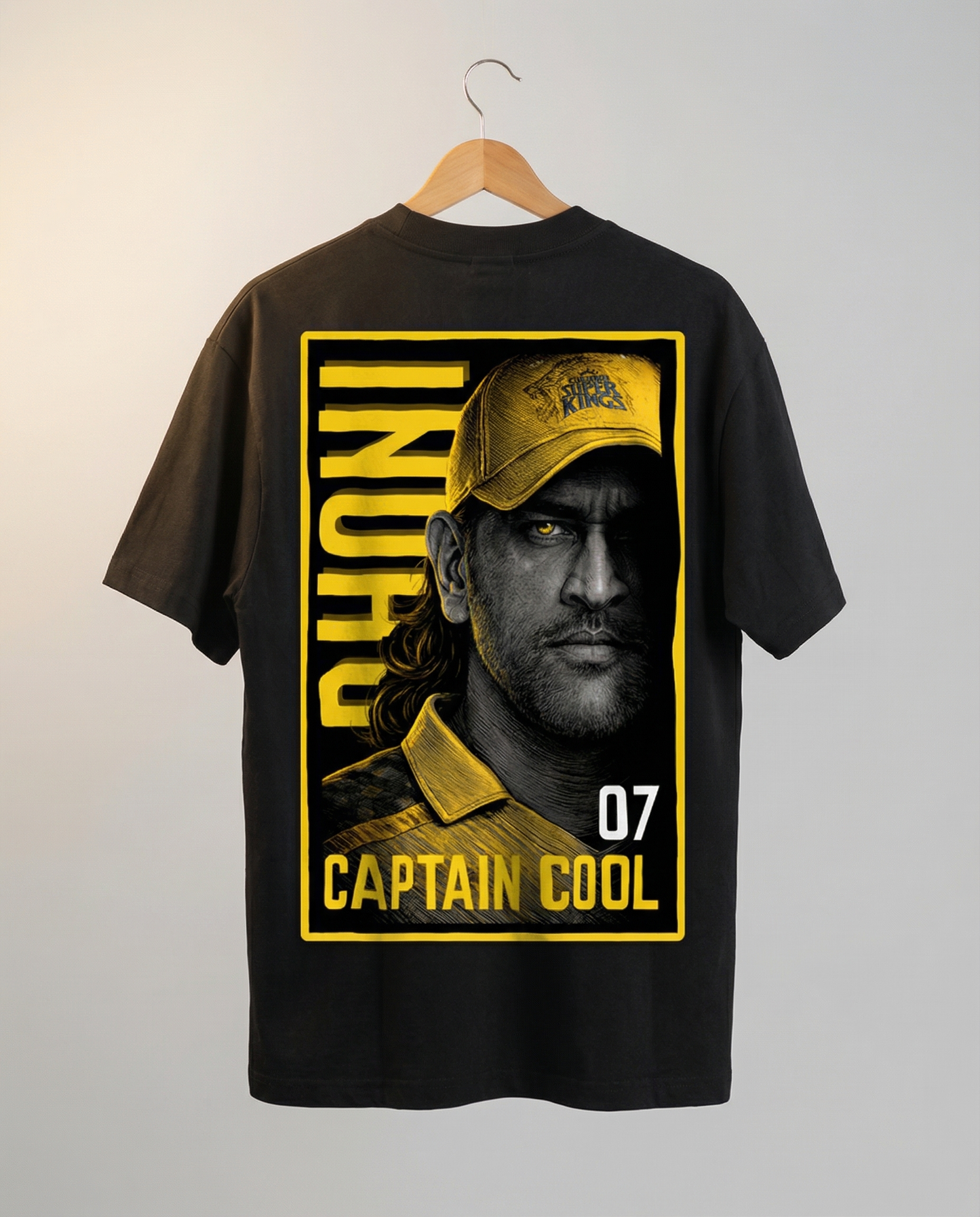 Captain Cool 07 – Dhoni Tribute Oversized T-Shirt