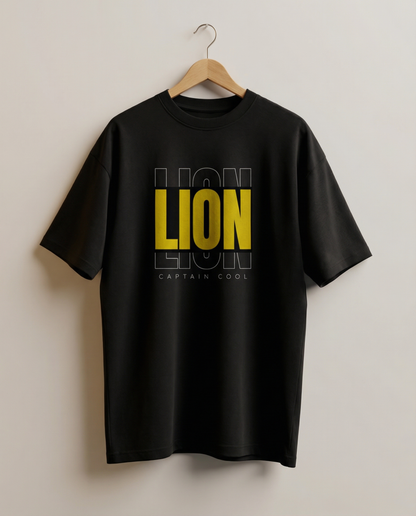 Lion – Captain Cool Graphic Oversized T-Shirt
