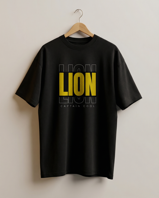Lion – Captain Cool Graphic Oversized T-Shirt