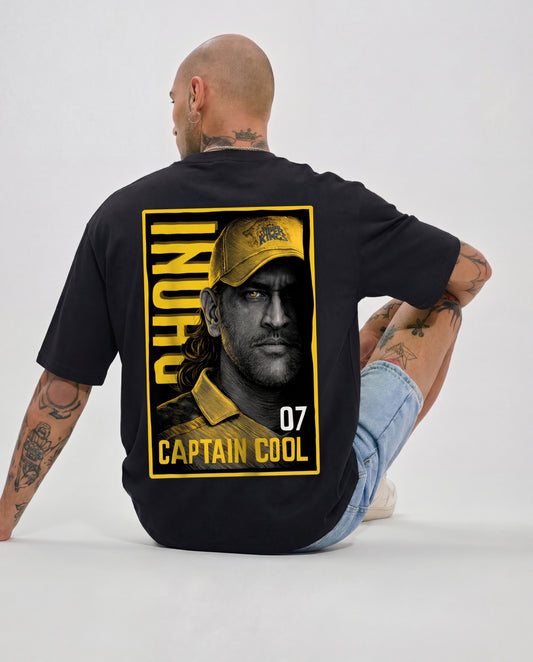 Captain Cool 07 – Dhoni Tribute Oversized T-Shirt