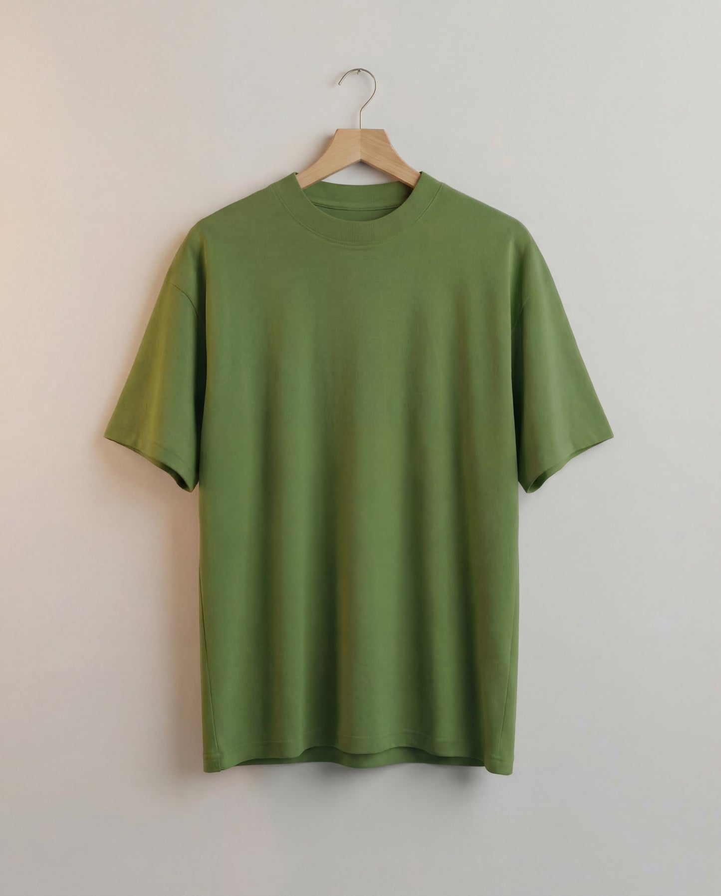 Plane Olive Green Oversized T-Shirt – Premium Cotton Heavyweight Essential