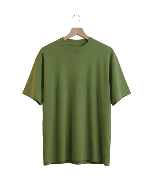 Olive Green Heavyweight Oversized Tee