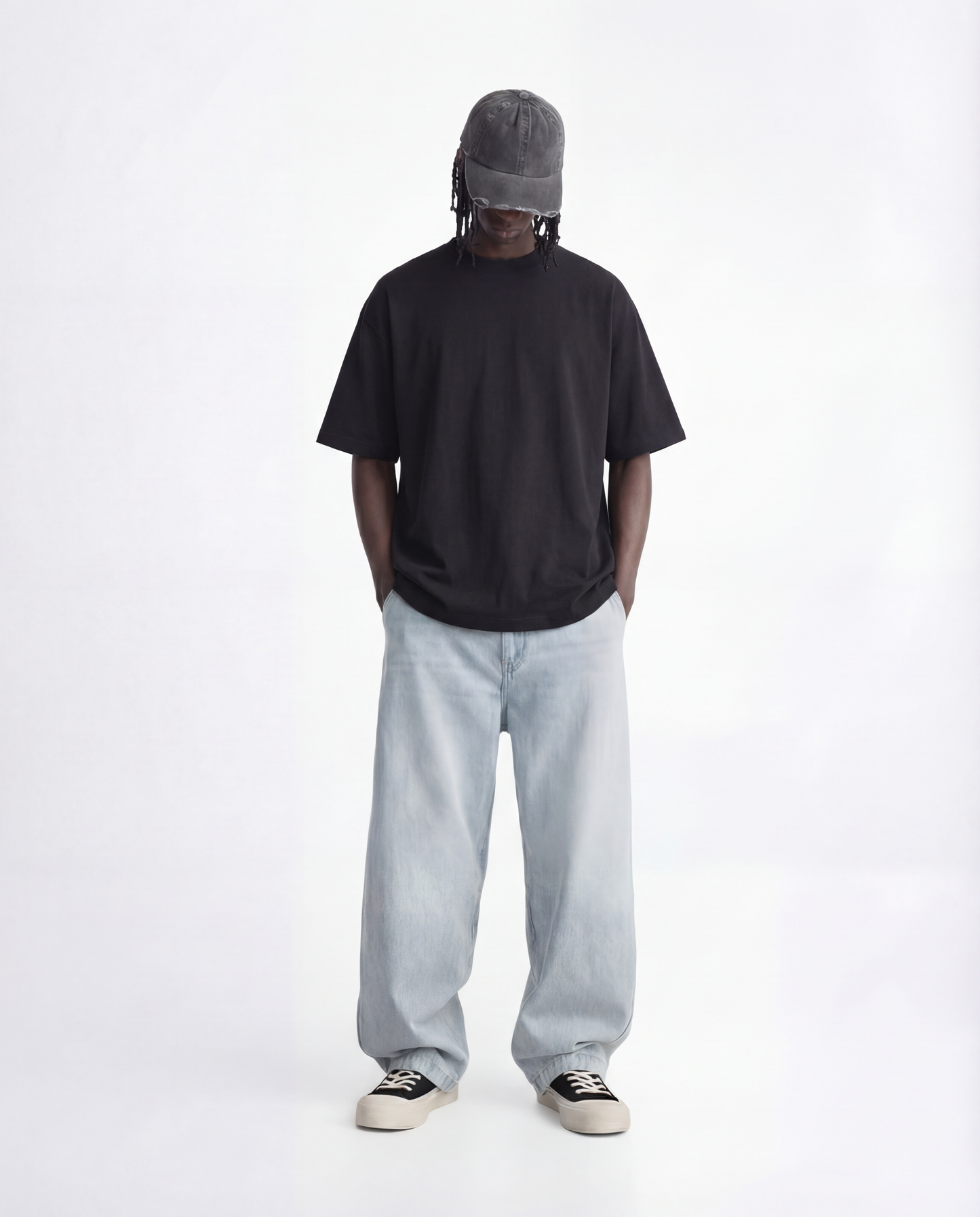 Black Heavyweight Oversized Tee