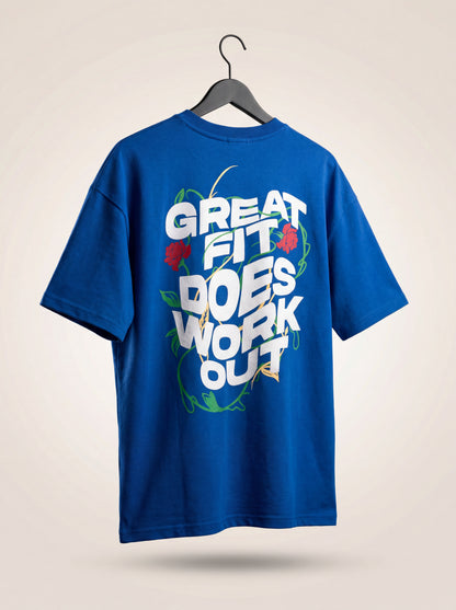 A Great Fit Royal Blue Oversized Tee