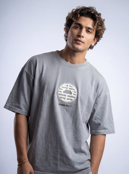 A Goku Acid Wash Puff Oversized Tee