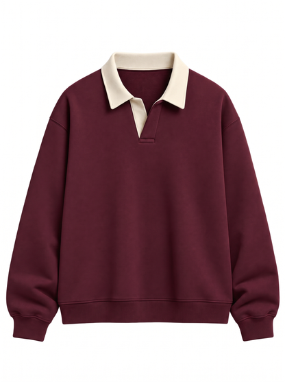 Maroon Polo Sweatshirt