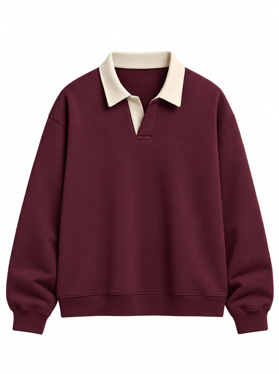 Maroon Polo Sweatshirt