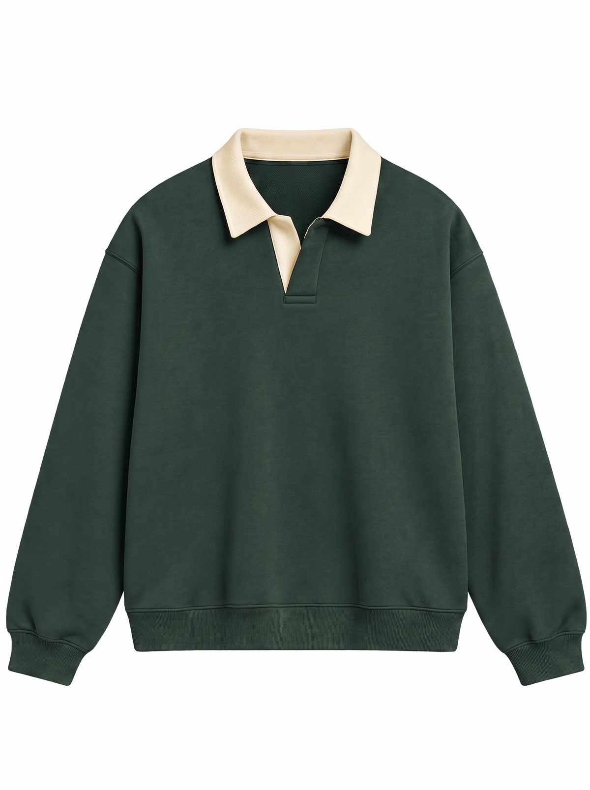 Forest Green Polo Sweatshirt